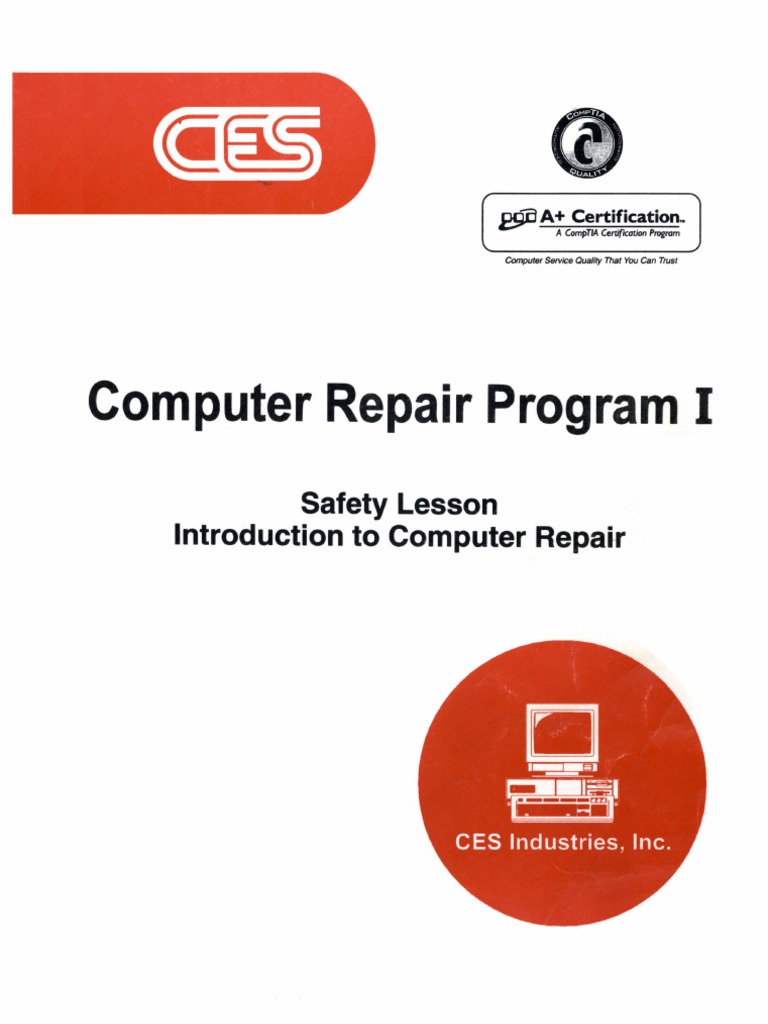 Computer Repair I | PDF | Comp Tia | Computer Data Storage