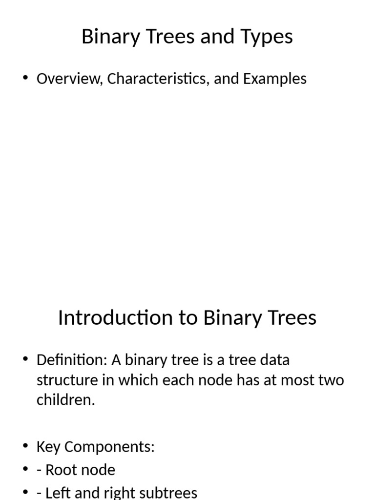 Binary Trees Presentation | PDF | Computers