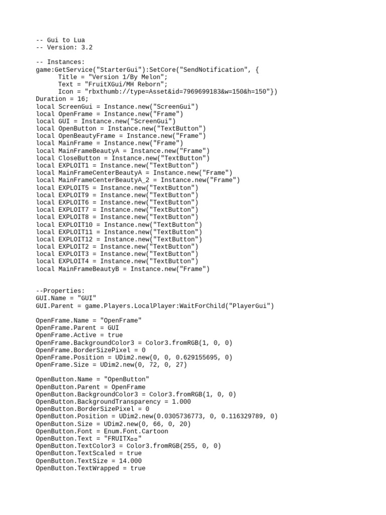 Melon Hub Script For Fruit Reborn Pdf Writing Proprietary Software