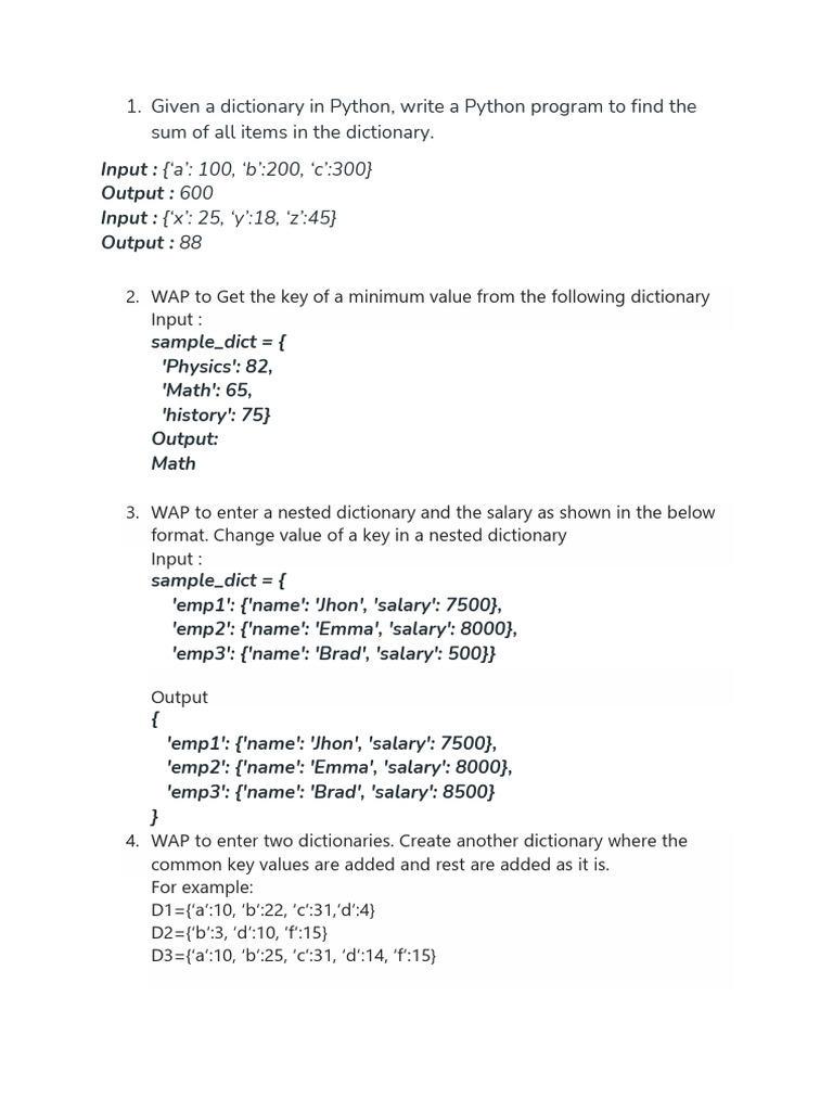 Python Tour Revision Questions | PDF | Summation | Mathematics