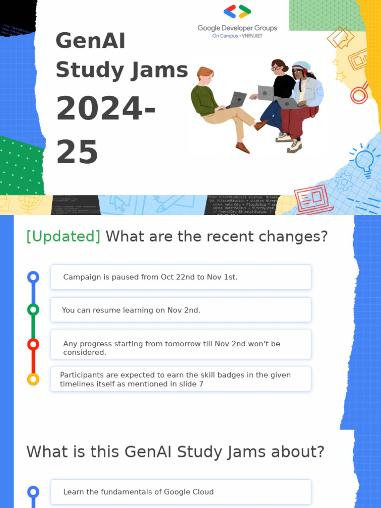 GenAI Study Jams 2024-25 Overview | PDF | Computing