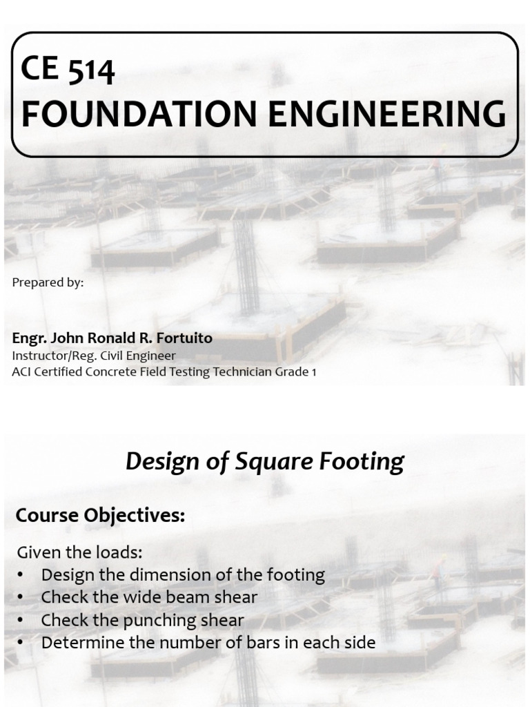 Square Footing Design and Analysis | PDF | Building Engineering ...