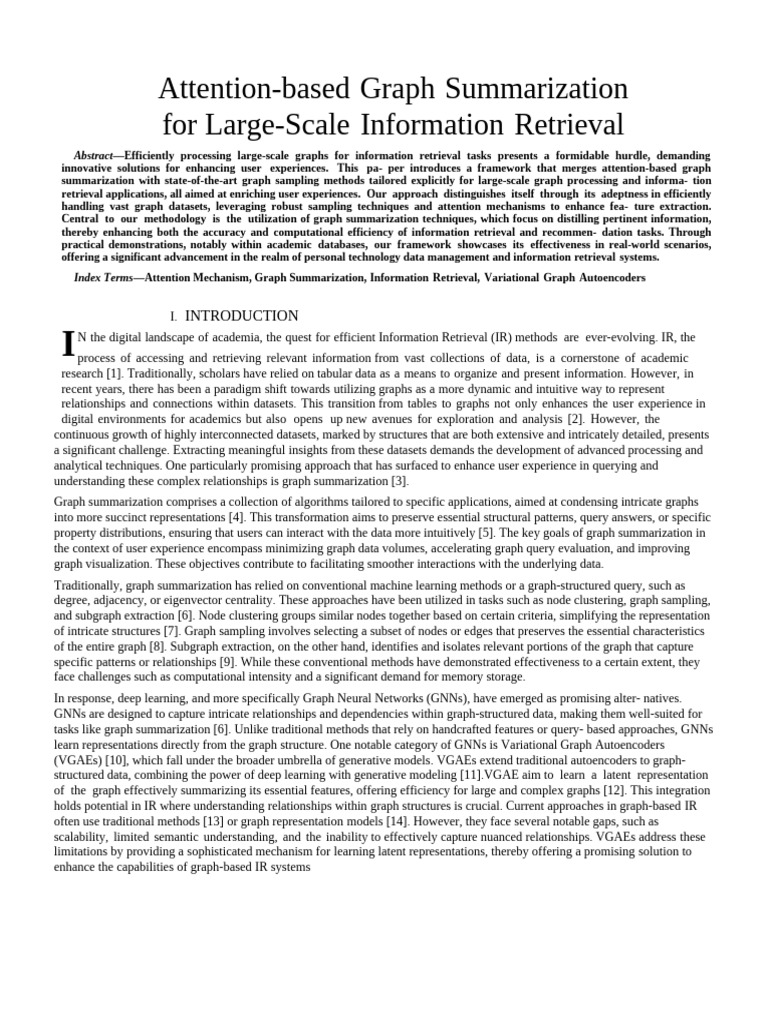 2 Attention Based Graph Summarization For Large - Compressed | PDF ...