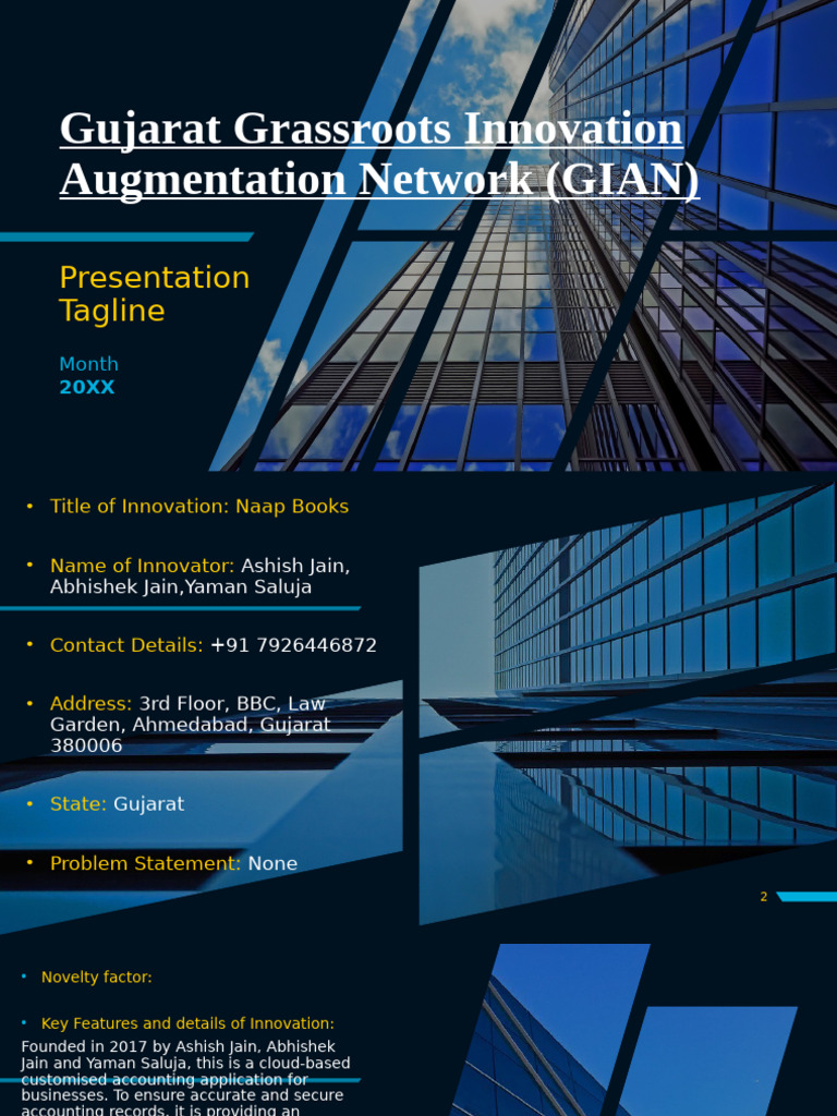 Gujarat Grassroots Innovation Augmentation Network (GIAN) | PDF ...