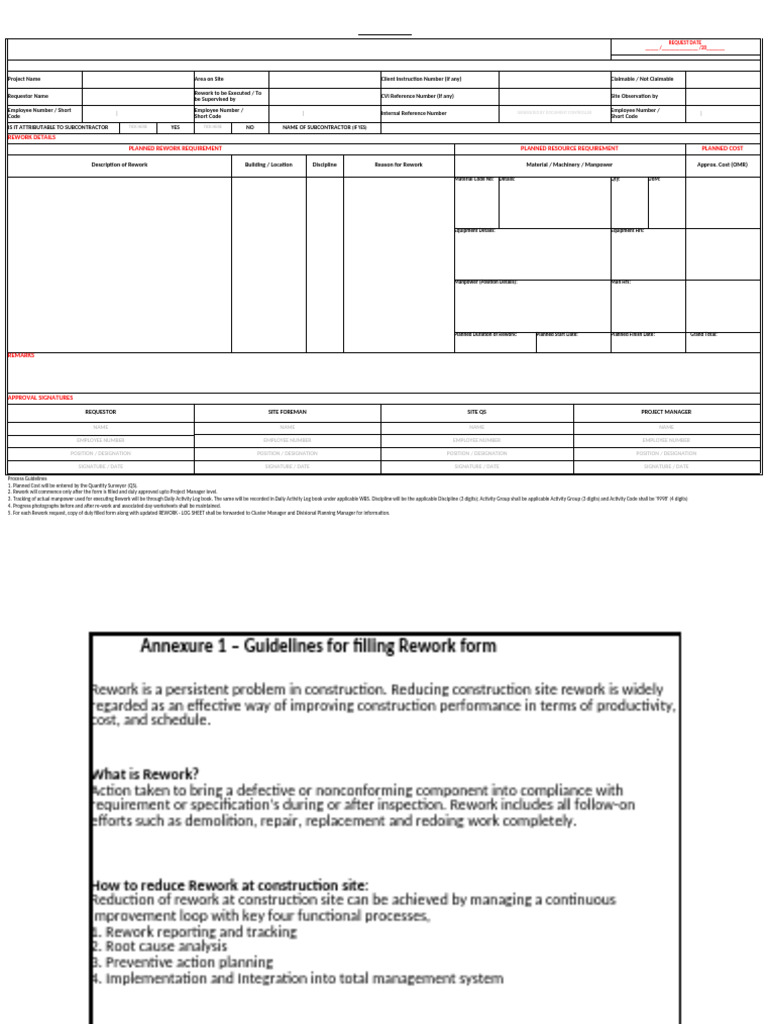 Rework Request 142017 | PDF | Specification (Technical Standard) | Business