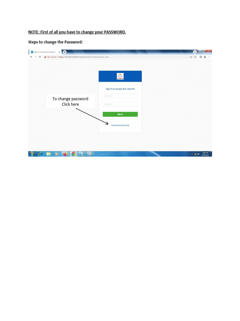 1 Steps To Change The Password | PDF