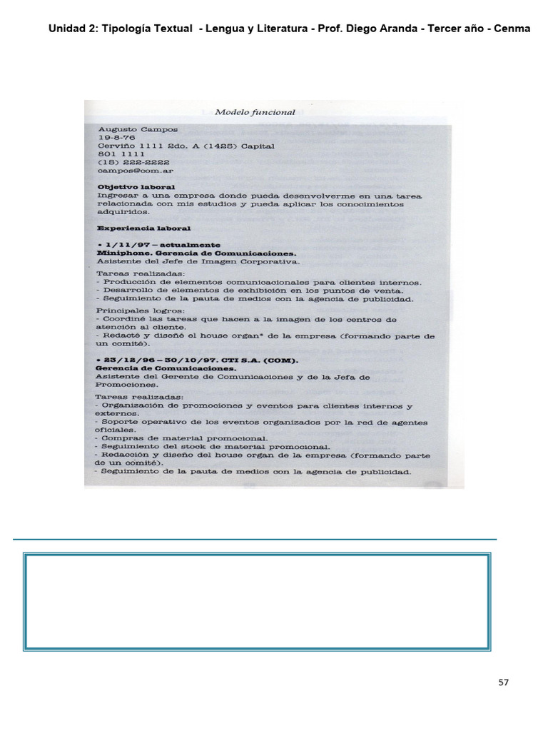 Textos Instrumentales en el Trabajo | PDF