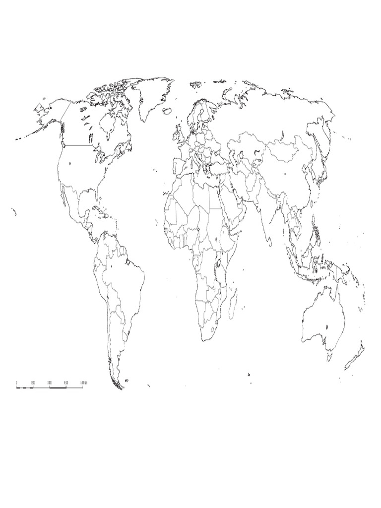 Mapa Mundi Político Blanco | PDF