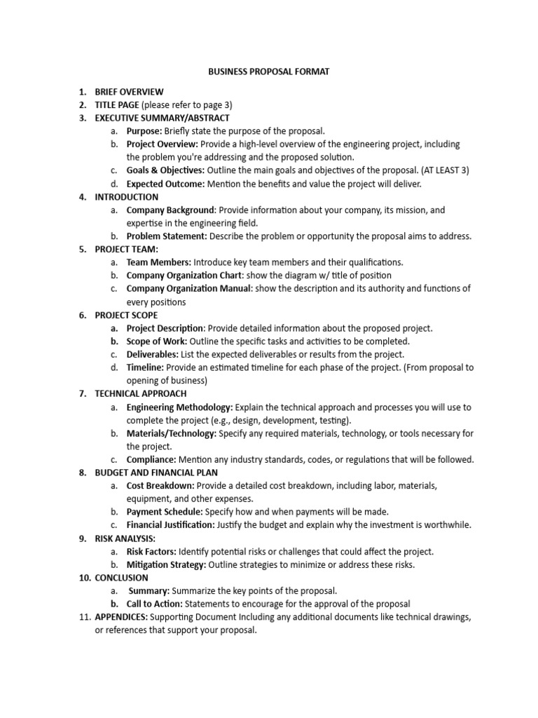 Format Me Business Proposal | PDF | Information