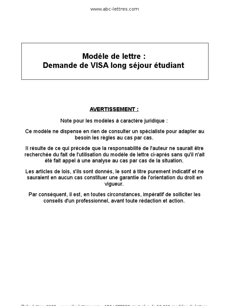 Lettre H Putri | PDF | Visa (Document) | France
