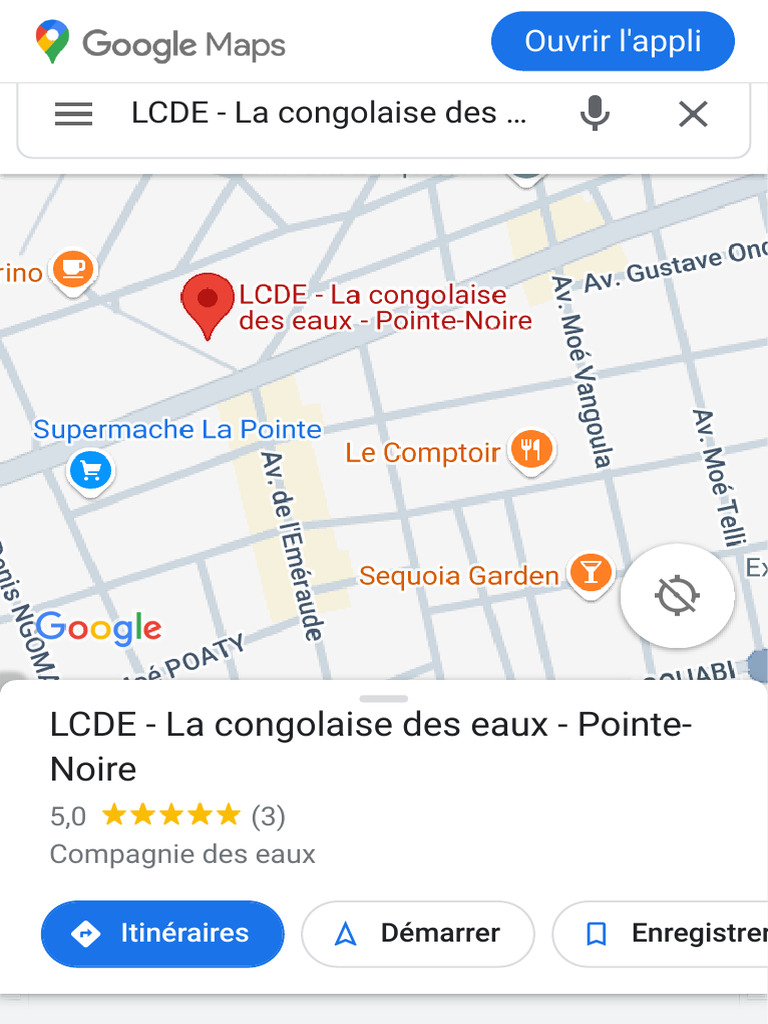 LCDE à Pointe-Noire : Itinéraires et Infos | PDF