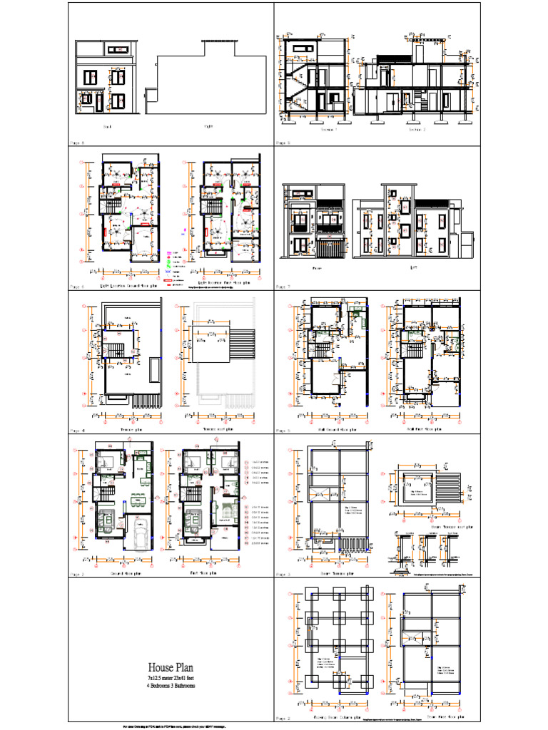 Autocad File House 7x11 | PDF