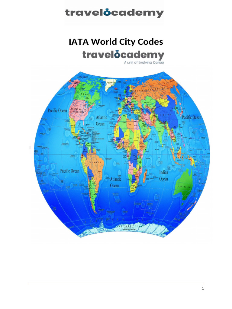 IATA City Codes Directory | PDF