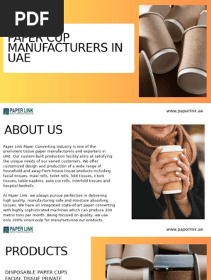 Paper Cup Manufacturers in UAE