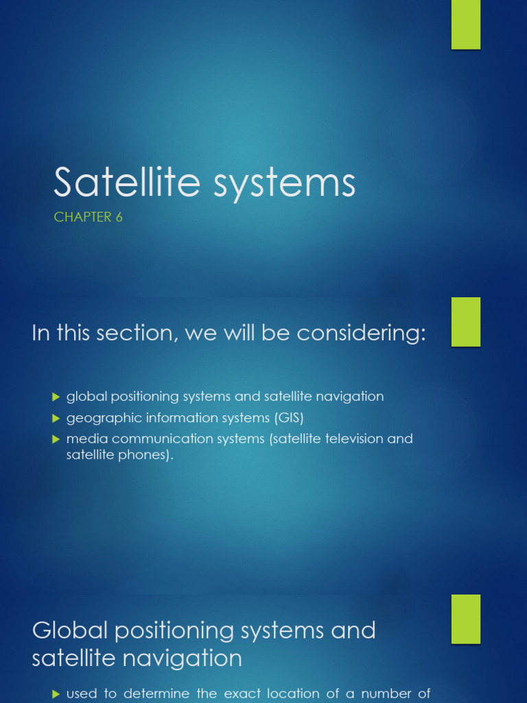 Satellite systems-GIS and GPS | PDF | Geographic Information System ...