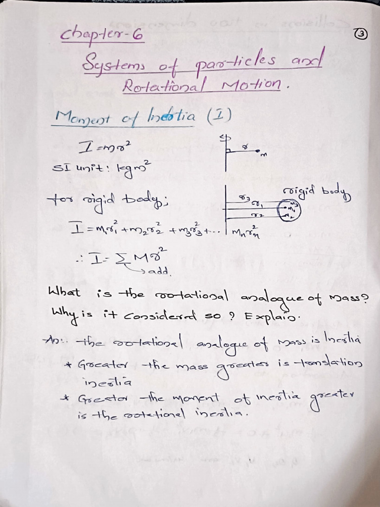 System of Particles and Rotational Motion | PDF