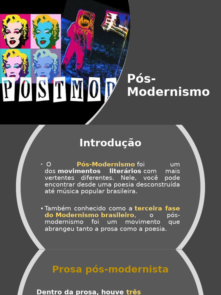 Prosa e Autores do Pós-Modernismo | PDF | Clássicos | Ficção Geral