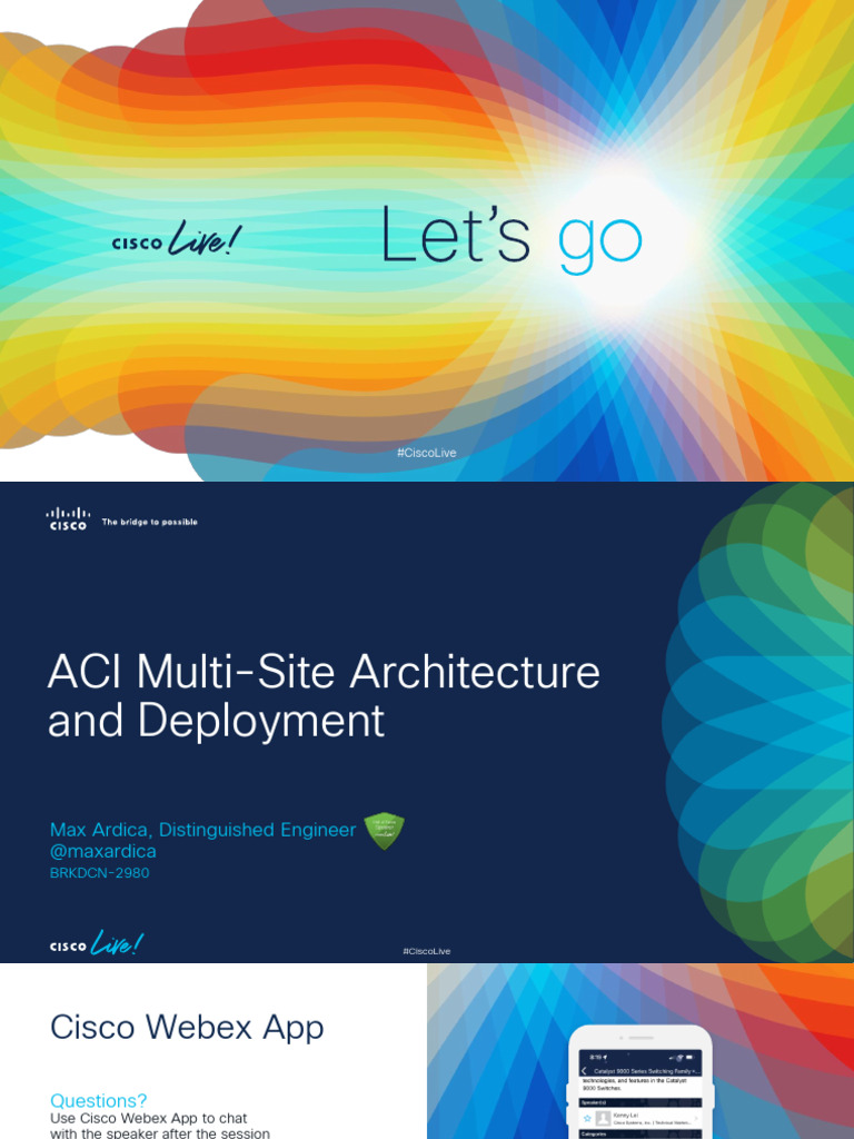 ACI Multi-Site Architecture | PDF | Telecommunications | Computer ...