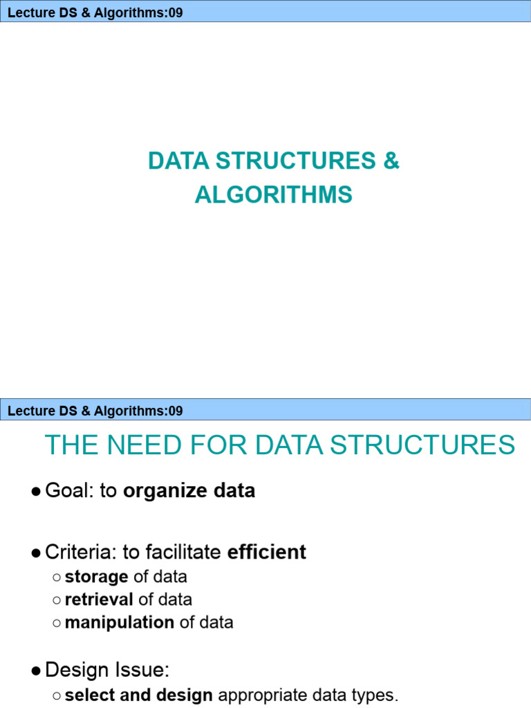 Lec 4,5 | PDF | Data Structure | Algorithms