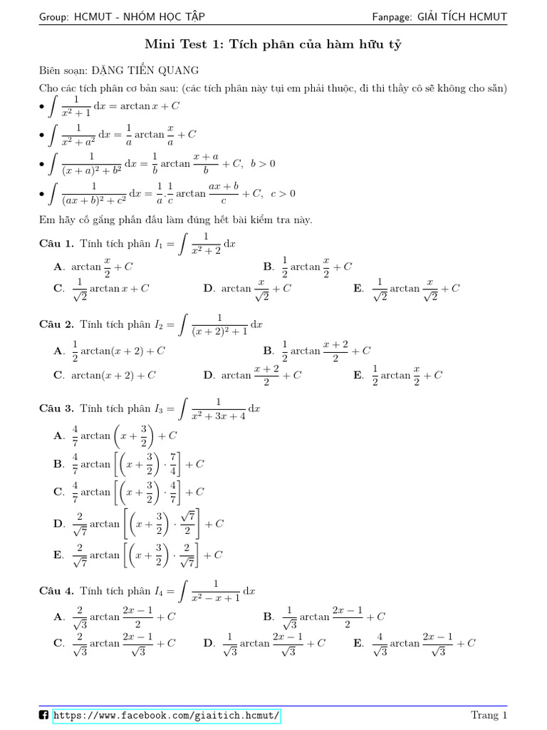Mini Test 1 Full | PDF