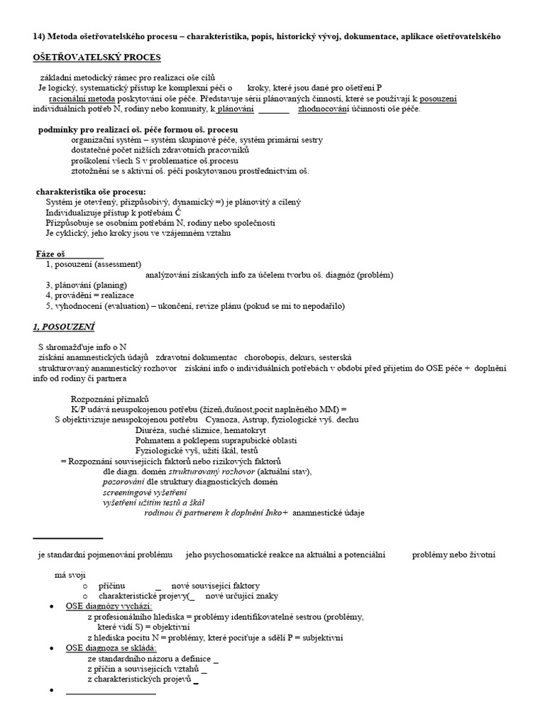 Metoda Ose Procesu | PDF