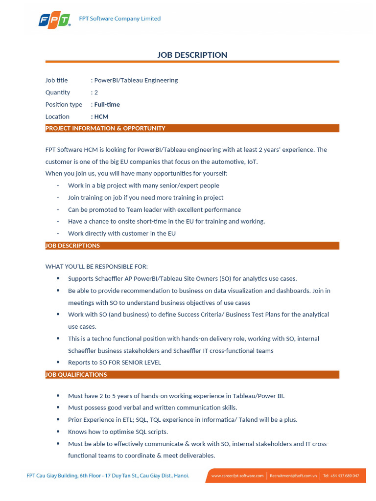 (FPT Software HCM) Power BI-1 | PDF | Business