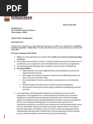 Offer Letter_Manik Goel_Online Sales