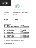 Equity and Trust Group Course Work