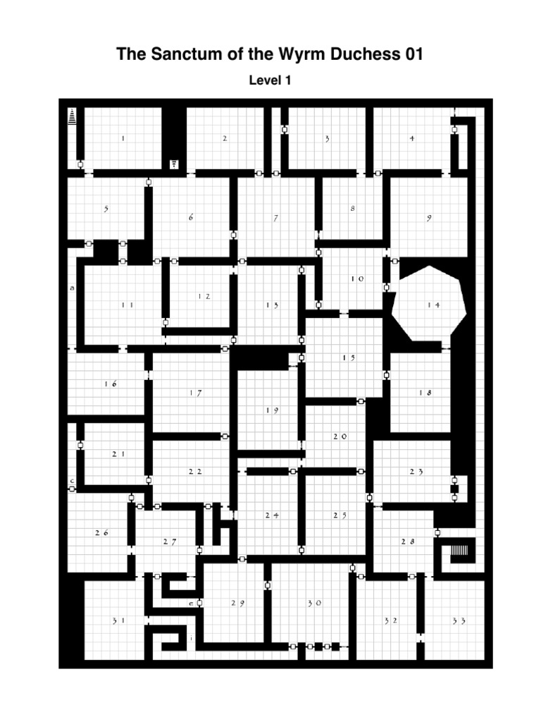 Wyrm Duchess Dungeon Layout Guide | PDF | Dwarf (Dungeons & Dragons)