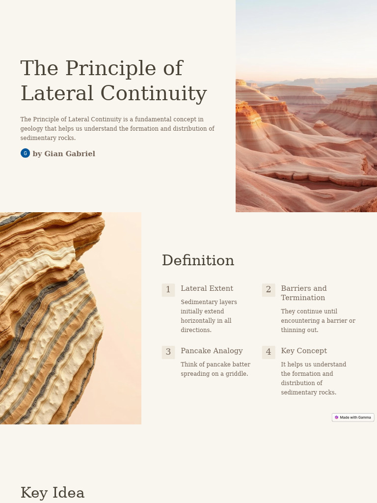 The Principle of Lateral Continuity | PDF | Geology | Sedimentary Rock
