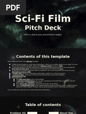 Sci-fi Short Film Pitch Deck by Slidesgo