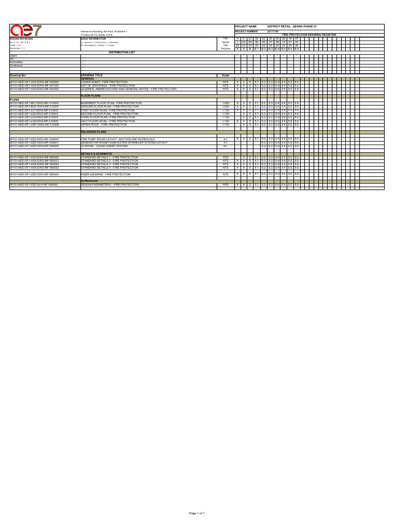 Fire Protection Plans and Drawings | PDF | Fire Protection | Firefighting