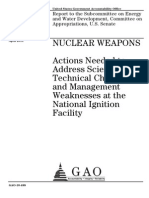 Nuclear Weapons Weakness Ignition Facility