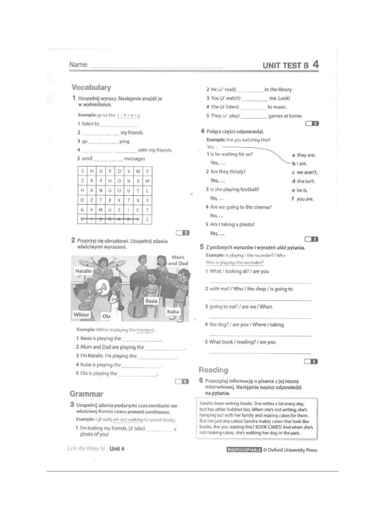 Link4 Test Unit 4 | PDF