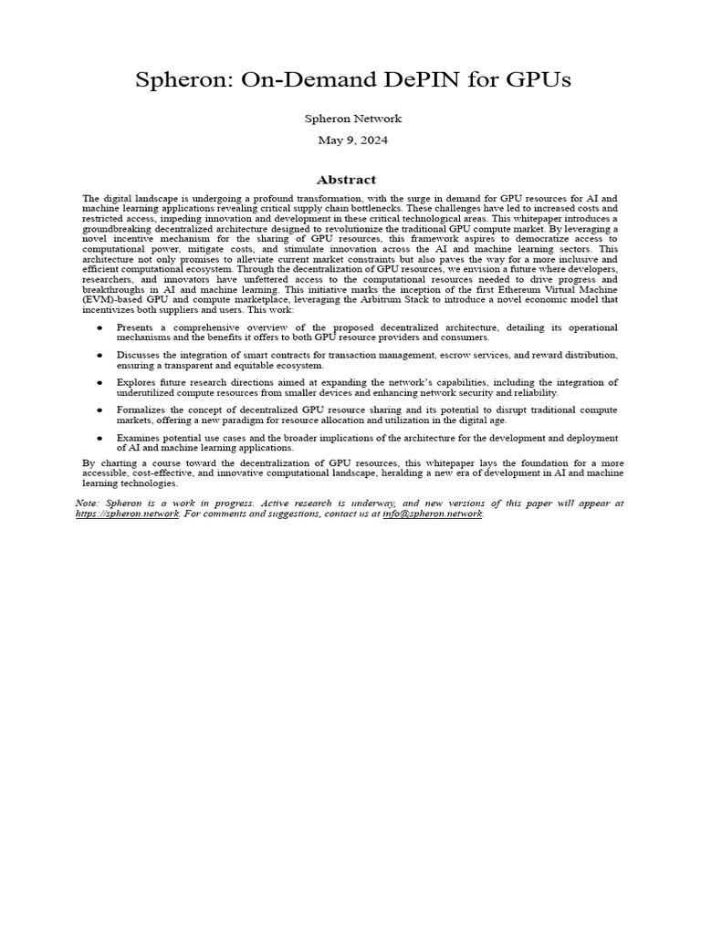 Decentralized GPU Resource Sharing Model | PDF | Computer Network ...