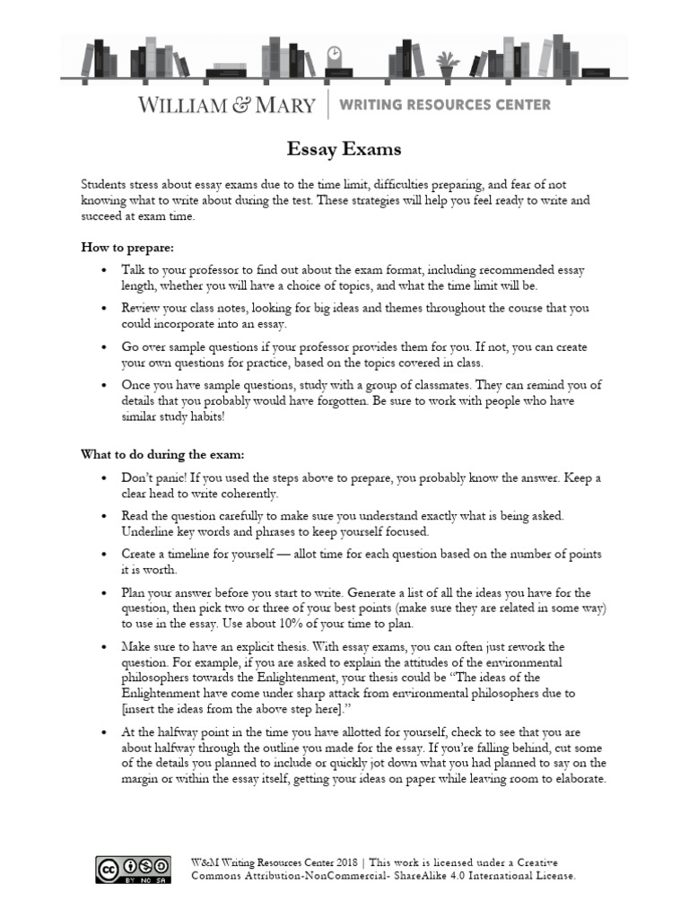 Essay Exam Preparation Tips | PDF | Essays