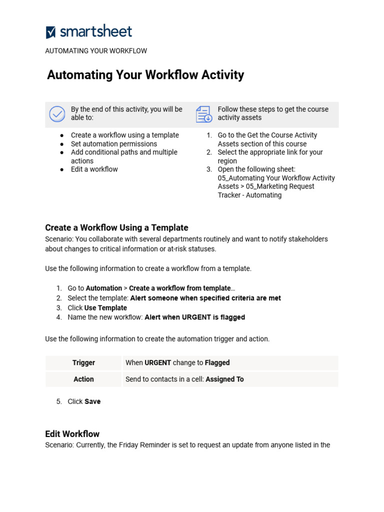Activity 05 Automating Your Workflows | PDF | Computing | Software