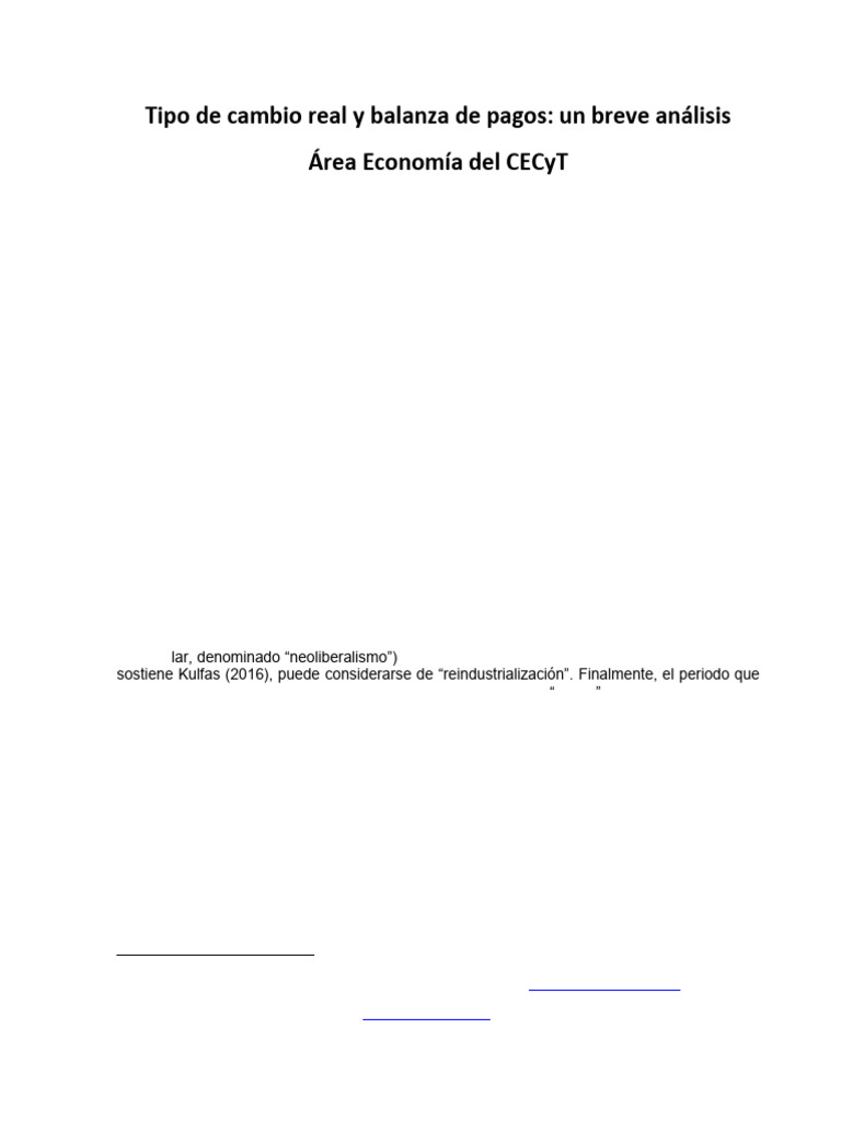 BALANZA DE PAGOS Y TIPO DE CAMBIO (2) | PDF | Tipo de cambio | Balance ...