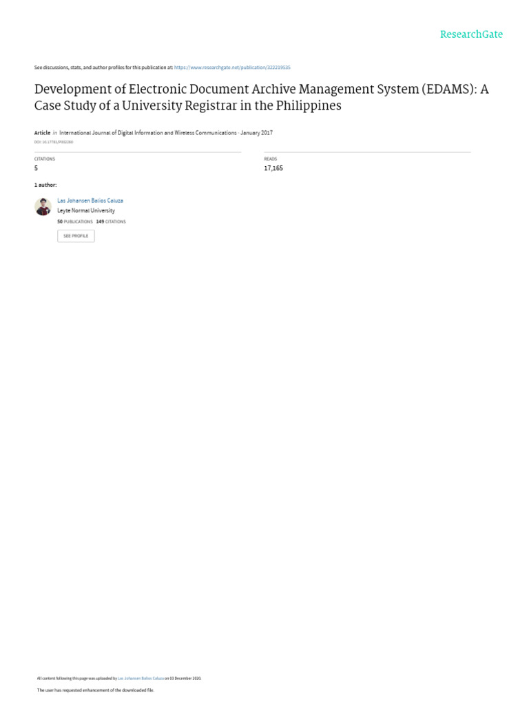 Development of Electronic Document Archi | PDF | Software Development ...