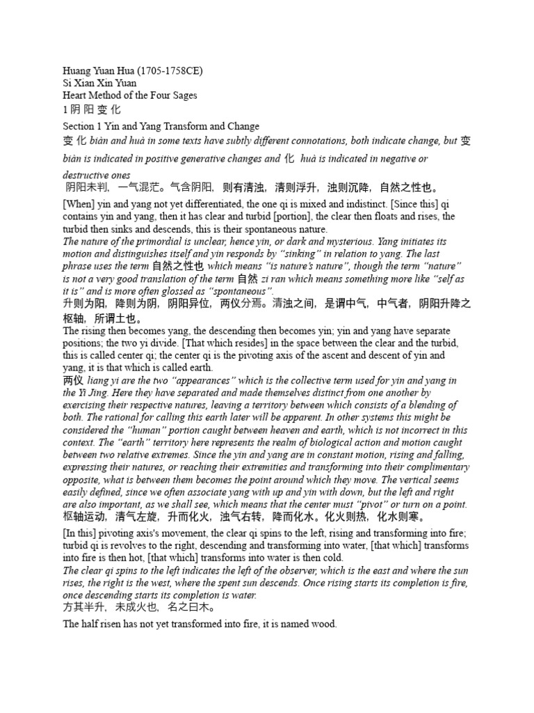 Yin-Yang Dynamics and Five Phases Explained | PDF | Yin And Yang