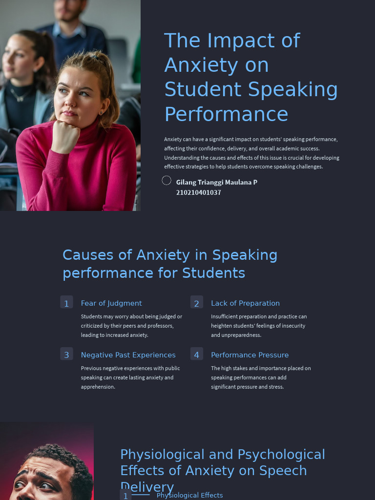 Speaking Anxiety Pdf Anxiety Fear