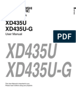 XD435U G Manual