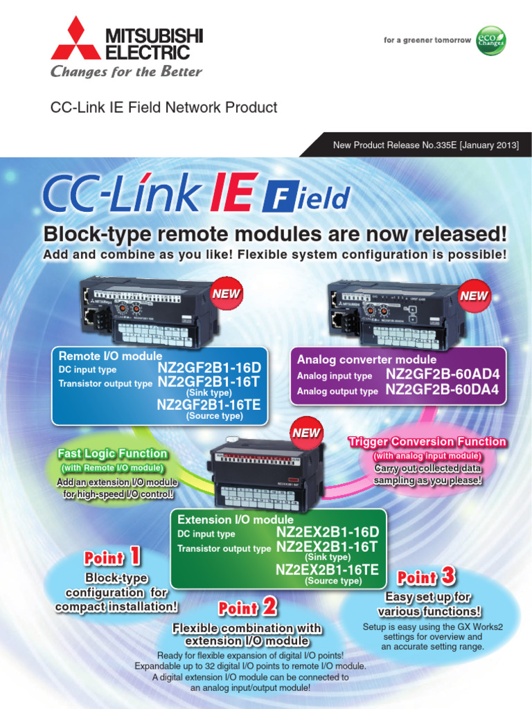 New Block-Type Remote I/O Modules | PDF | Programmable Logic Controller ...