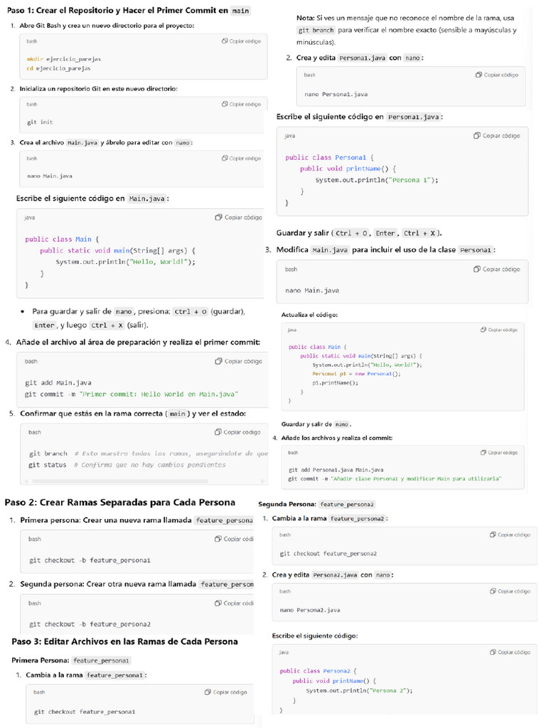 Ejercici 1 Git | PDF