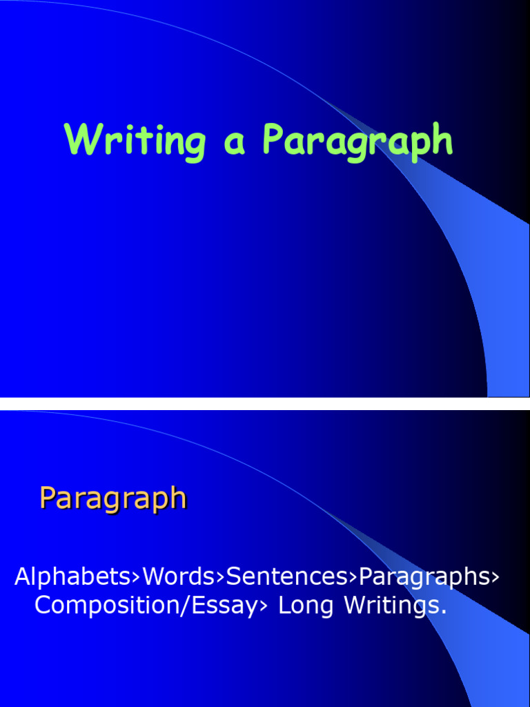 Rouf - Writing A Paragraph | PDF | Paragraph | Linguistics