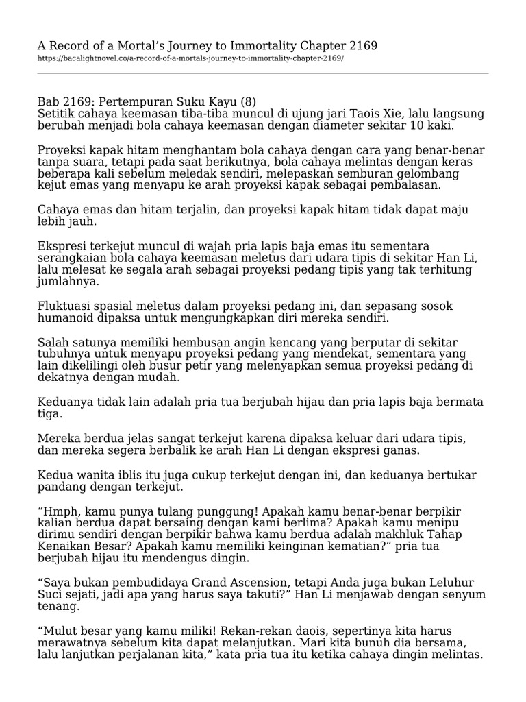 A Record Of A Mortals Journey To Immortality Chapter 2169