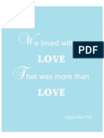 Edgar Allan Poe Quote Turquoise