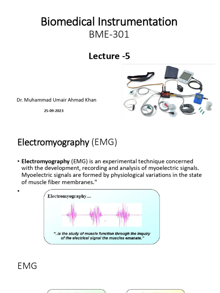 EMG: Principles and Applications in Biomedicine | PDF | Electromyography