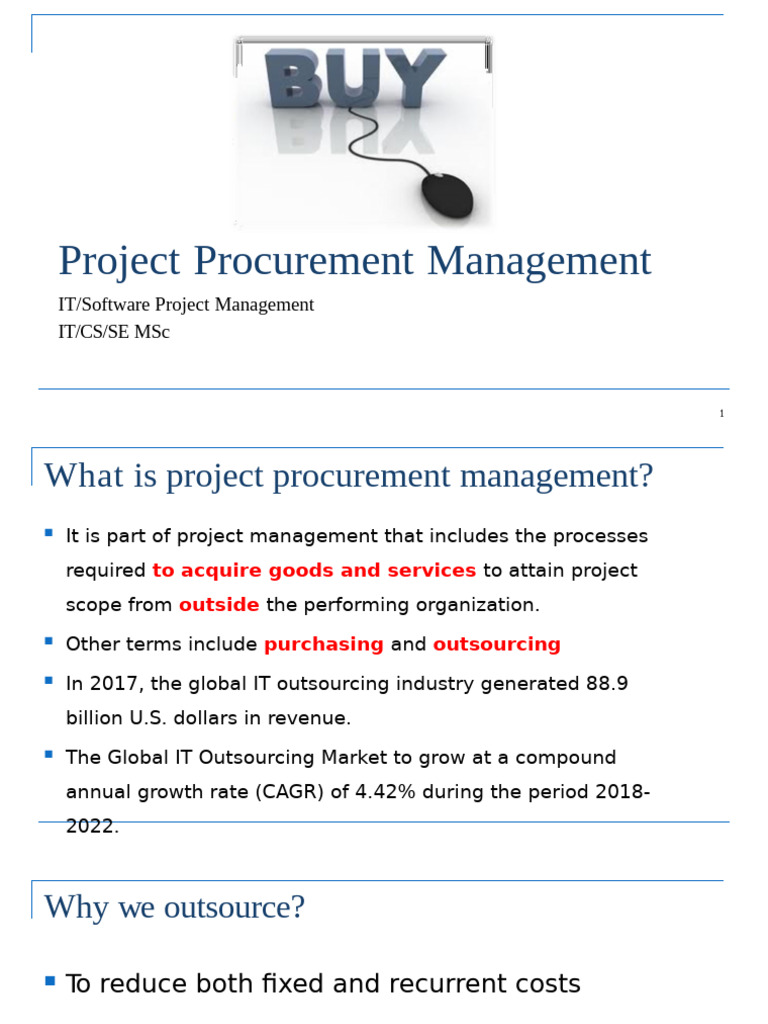 Lecture 11 Project Procurement MGT | PDF | Request For Proposal ...