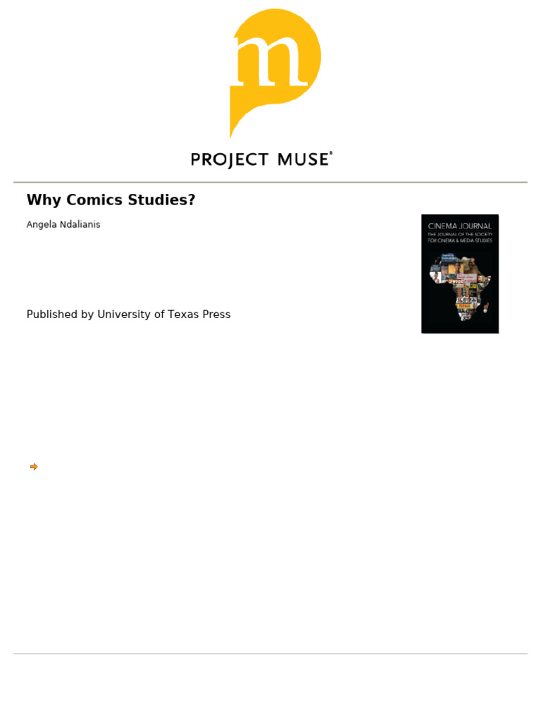 Why Comics Studies? | PDF | Comics